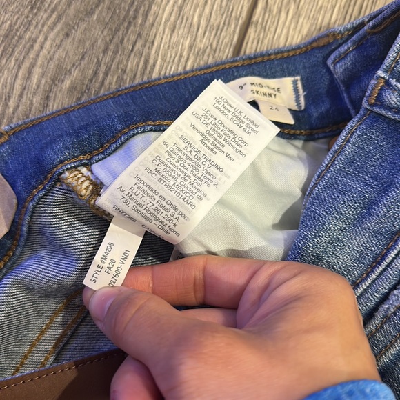 NEW • Madewell • Women’s 9" Mid-Rise Ripped Knee Skinny Jeans Bellachase Blue 24 - Picture 4 of 5